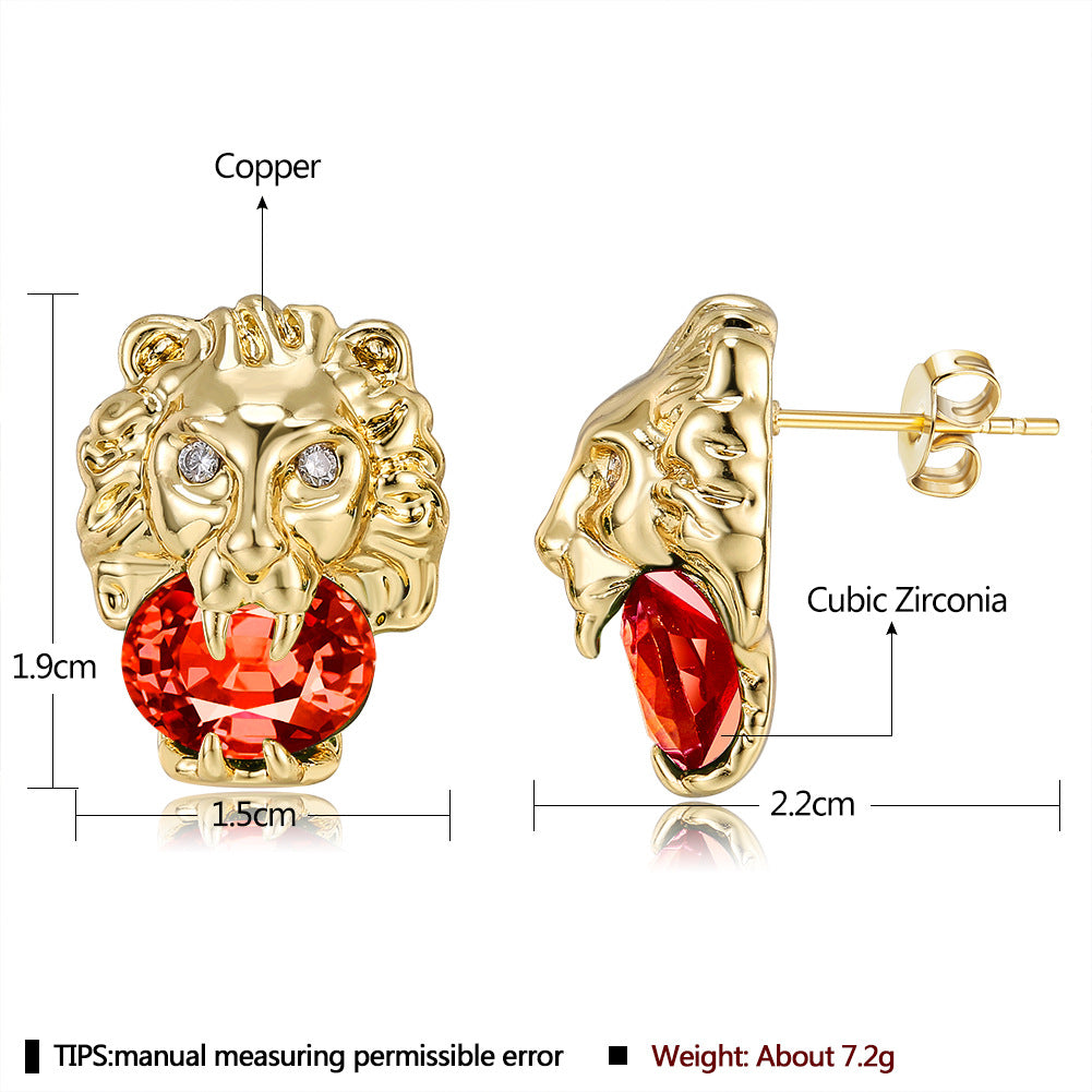 Brass With Plated Fashion Jewelry Earrings