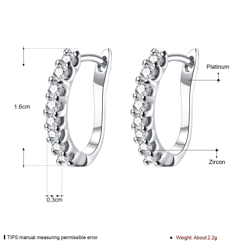 Brass With Plated Fashion Jewelry Earrings