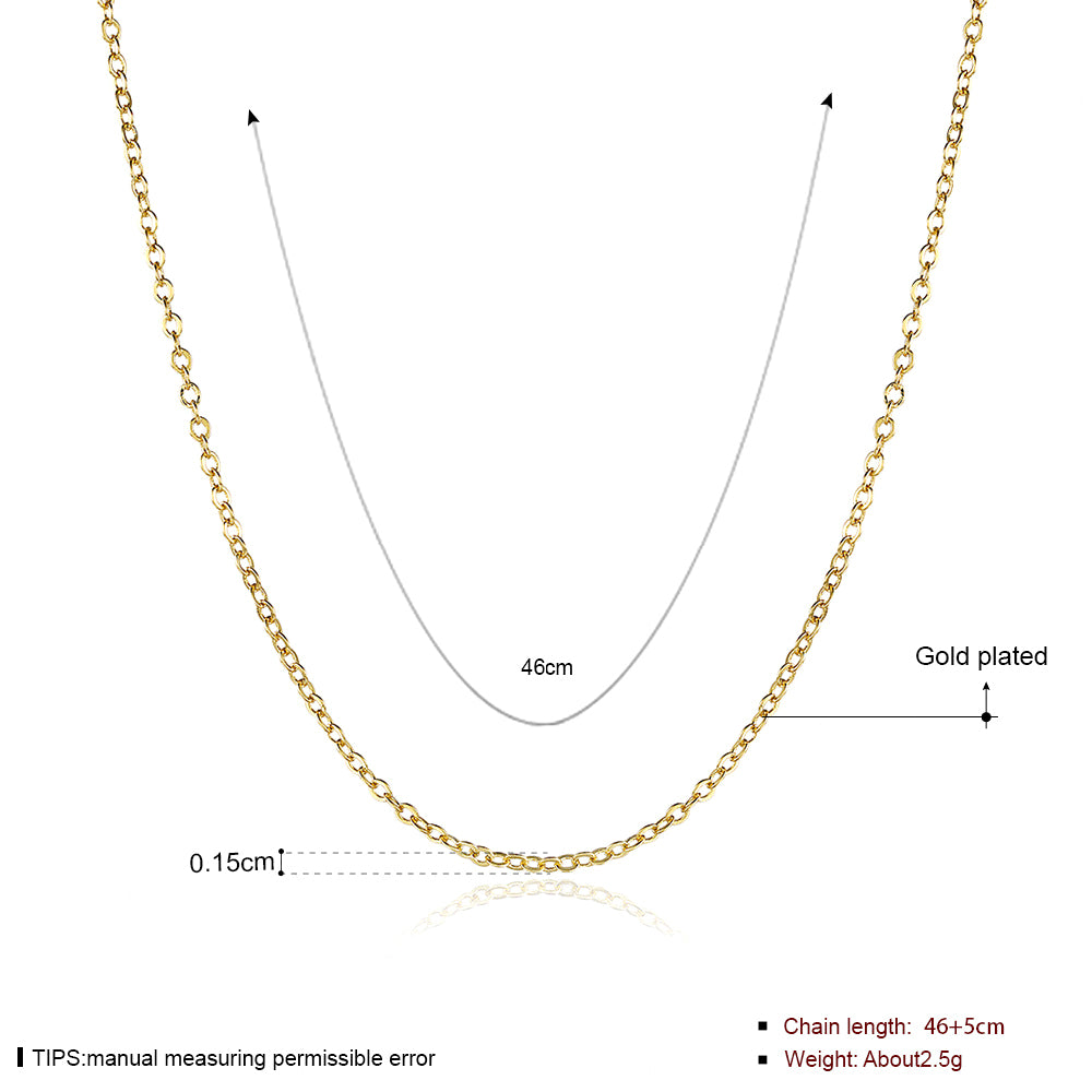Brass With Plated Fashion Jewelry Necklace