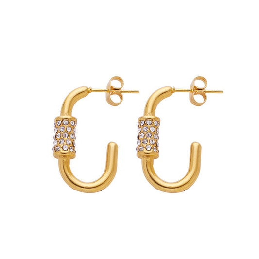 Stainless Steel Fashion Hoop Earrings