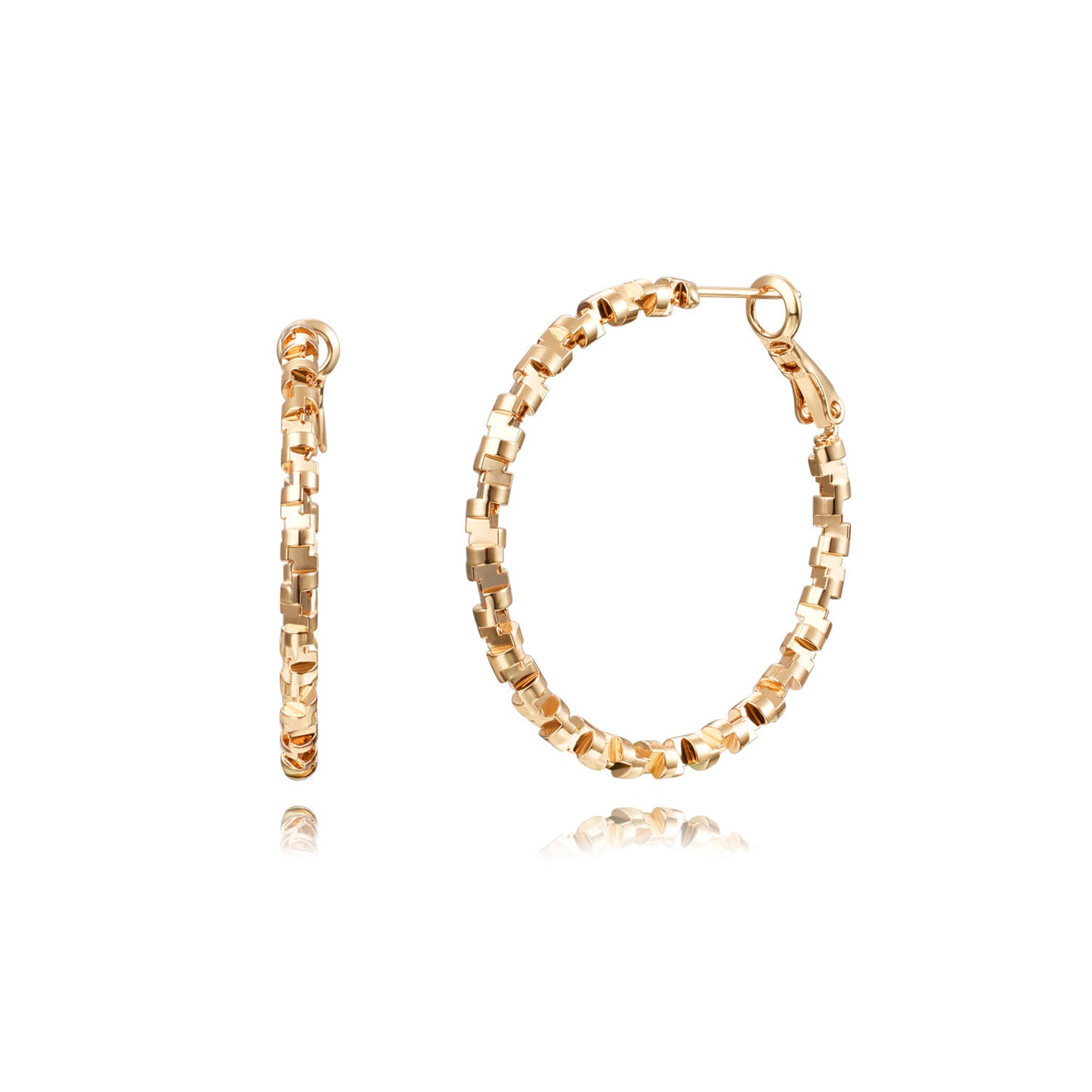 Brass With Plated Fashion Jewelry Earrings