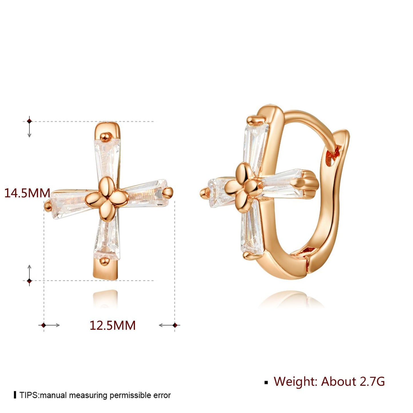Brass With Plated Fashion Jewelry Earrings