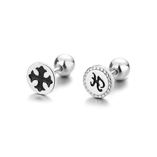925 Sterling Silver Screw Back Stud Earrings