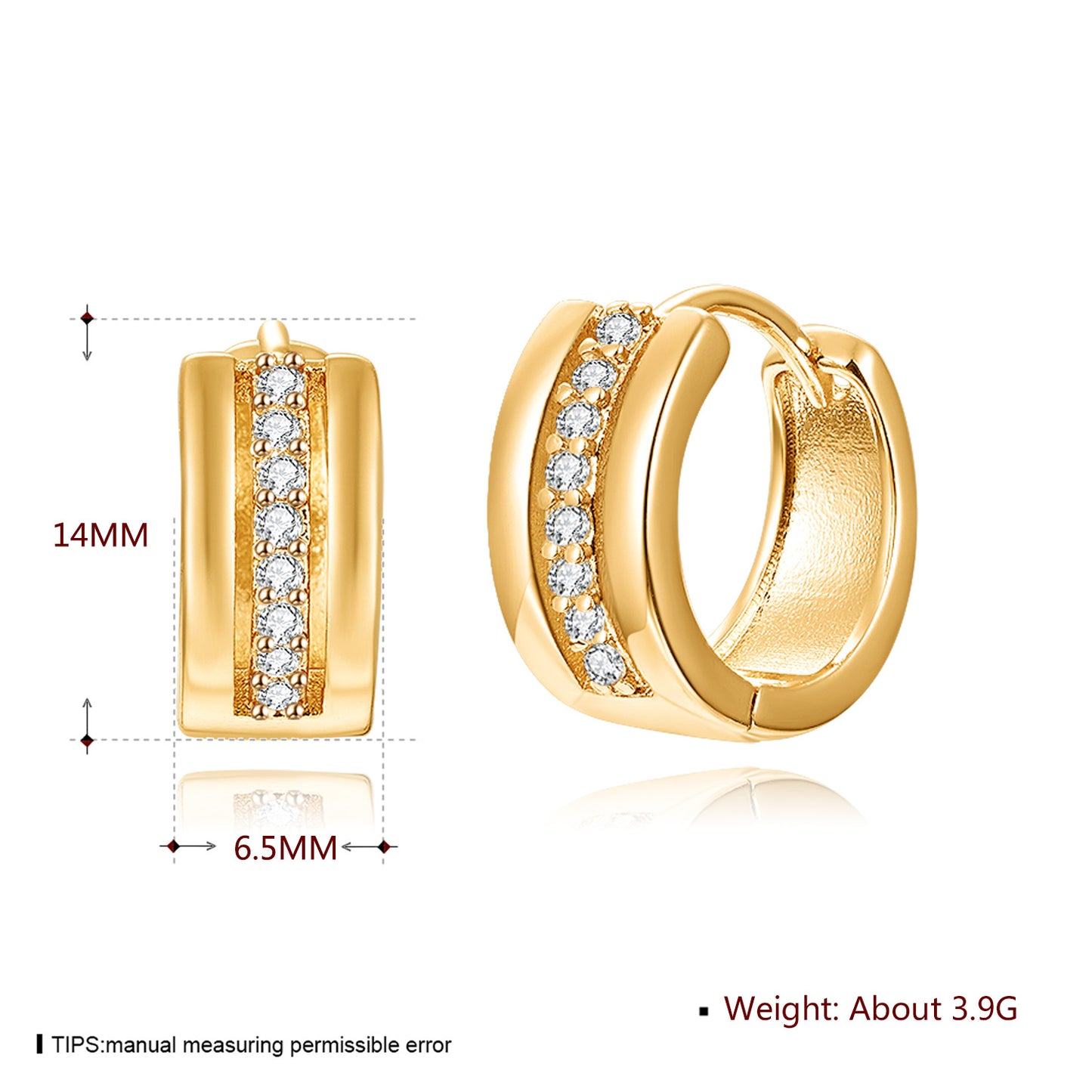 Brass With Plated Fashion Jewelry Earrings