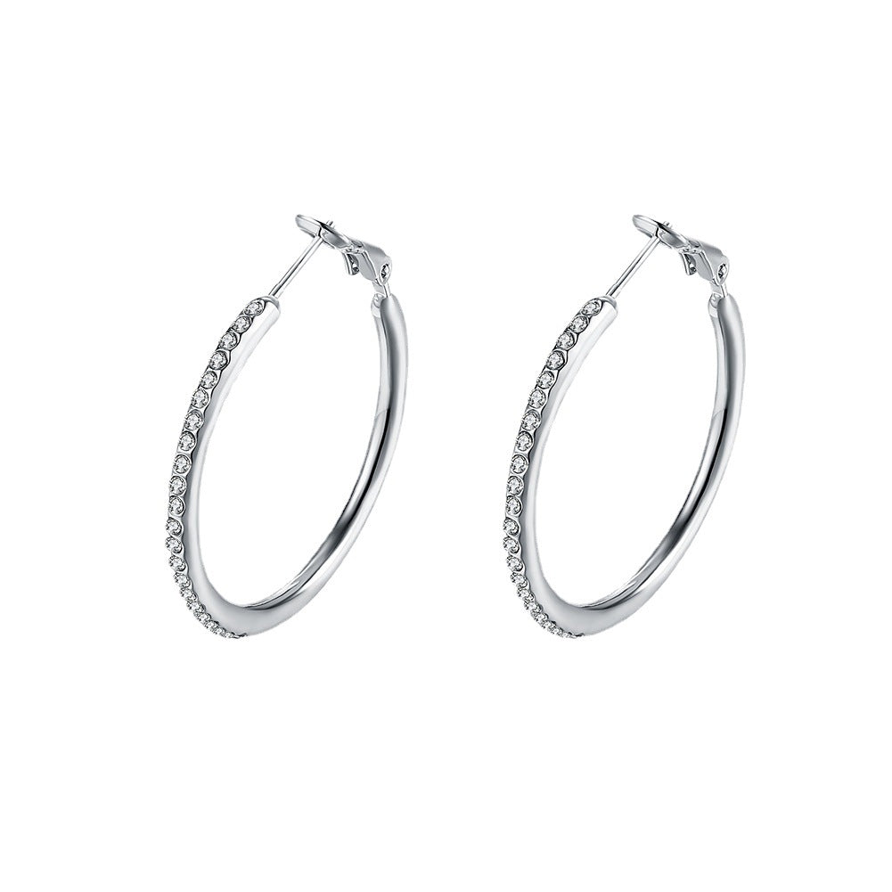 Brass With Plated Fashion Jewelry Earrings