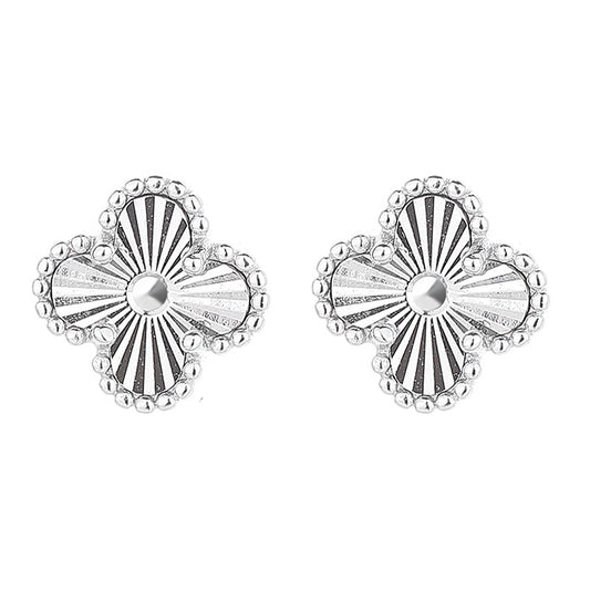 925 Sterling Silver Lucky Screwed Earrings