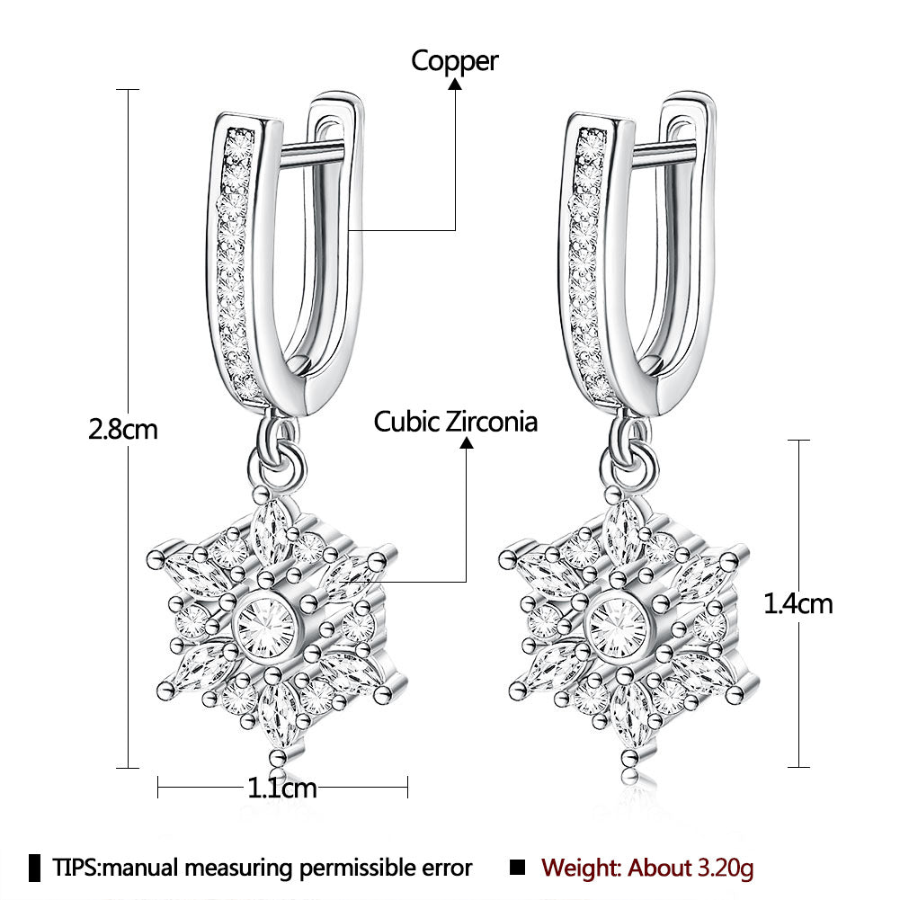 Brass With Plated Fashion Jewelry Earrings