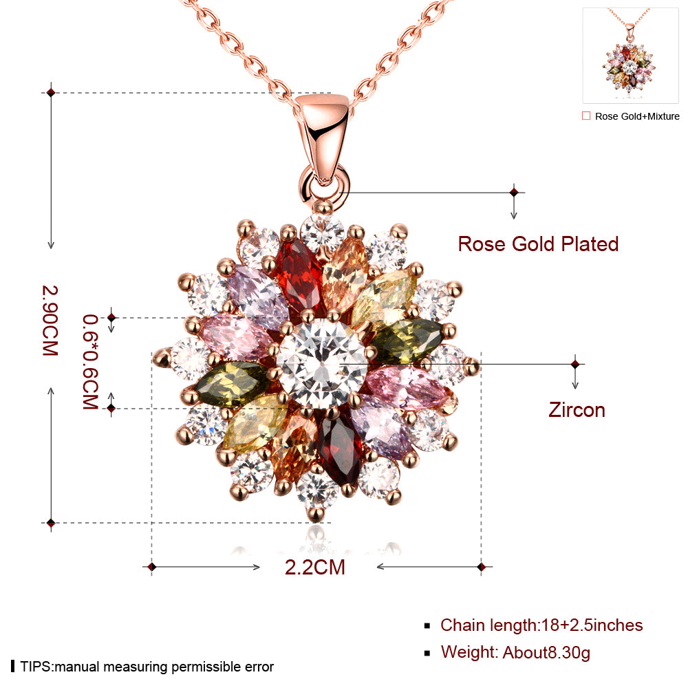Brass With Plated Fashion Jewelry Necklace