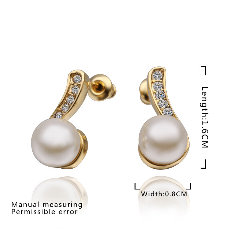 Brass With Plated Fashion Jewelry Earrings