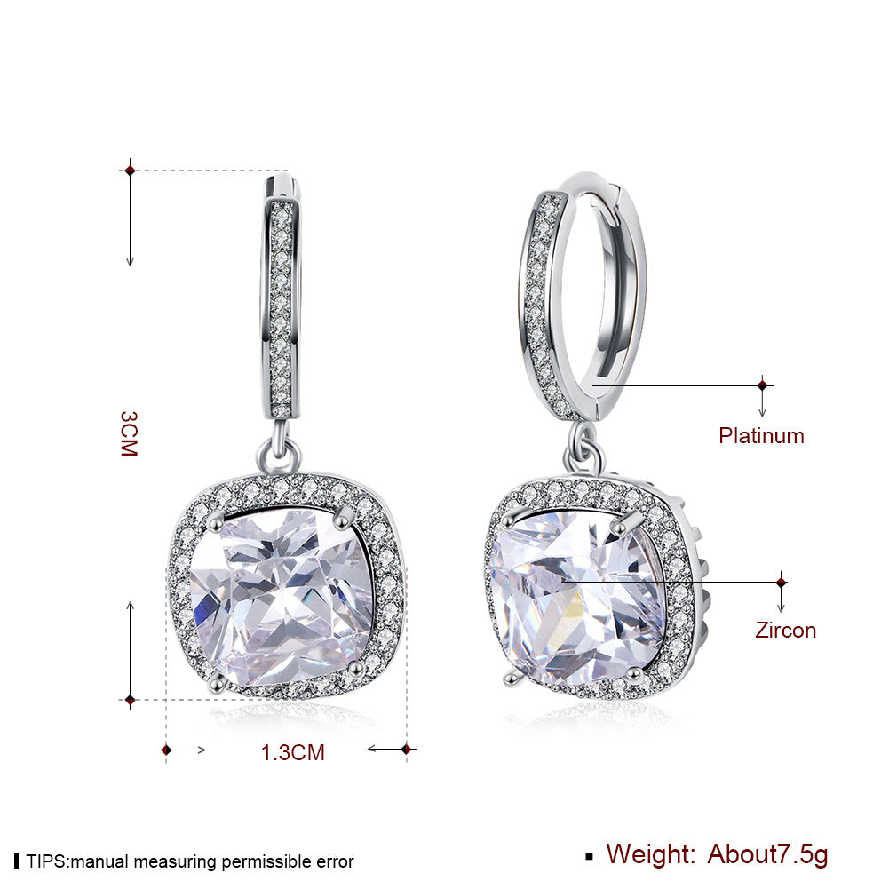 Brass With Plated Fashion Jewelry Earrings