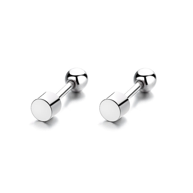 925 Sterling Silver Screwed Earrings