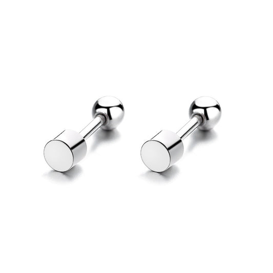 925 Sterling Silver Screwed Earrings