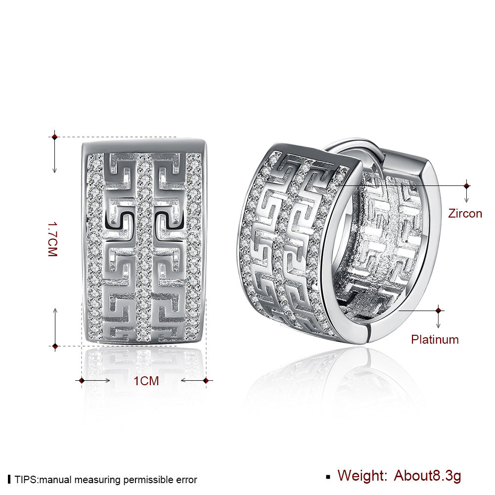 Brass With Plated Fashion Jewelry Earrings