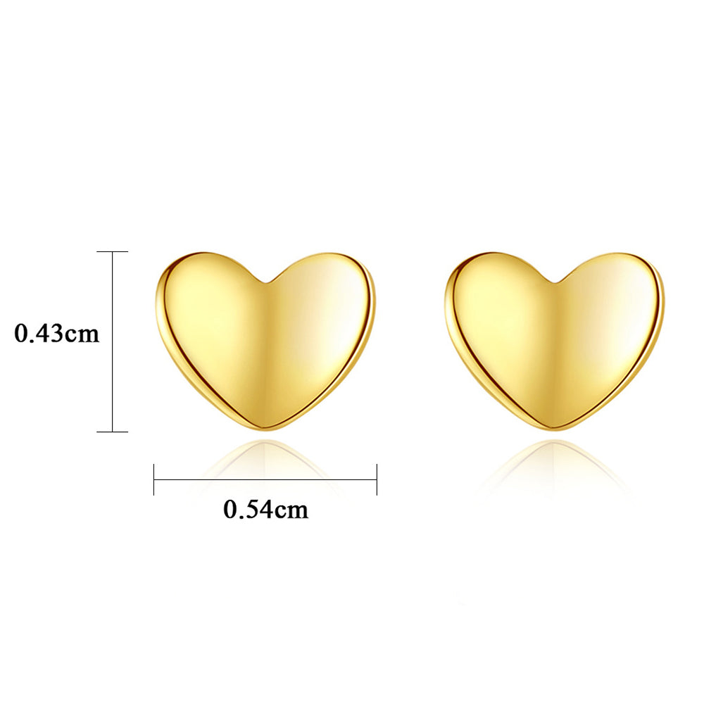 925 Sterling Silver Heart Earrings Fashion Jewelry Gift for Women Girls