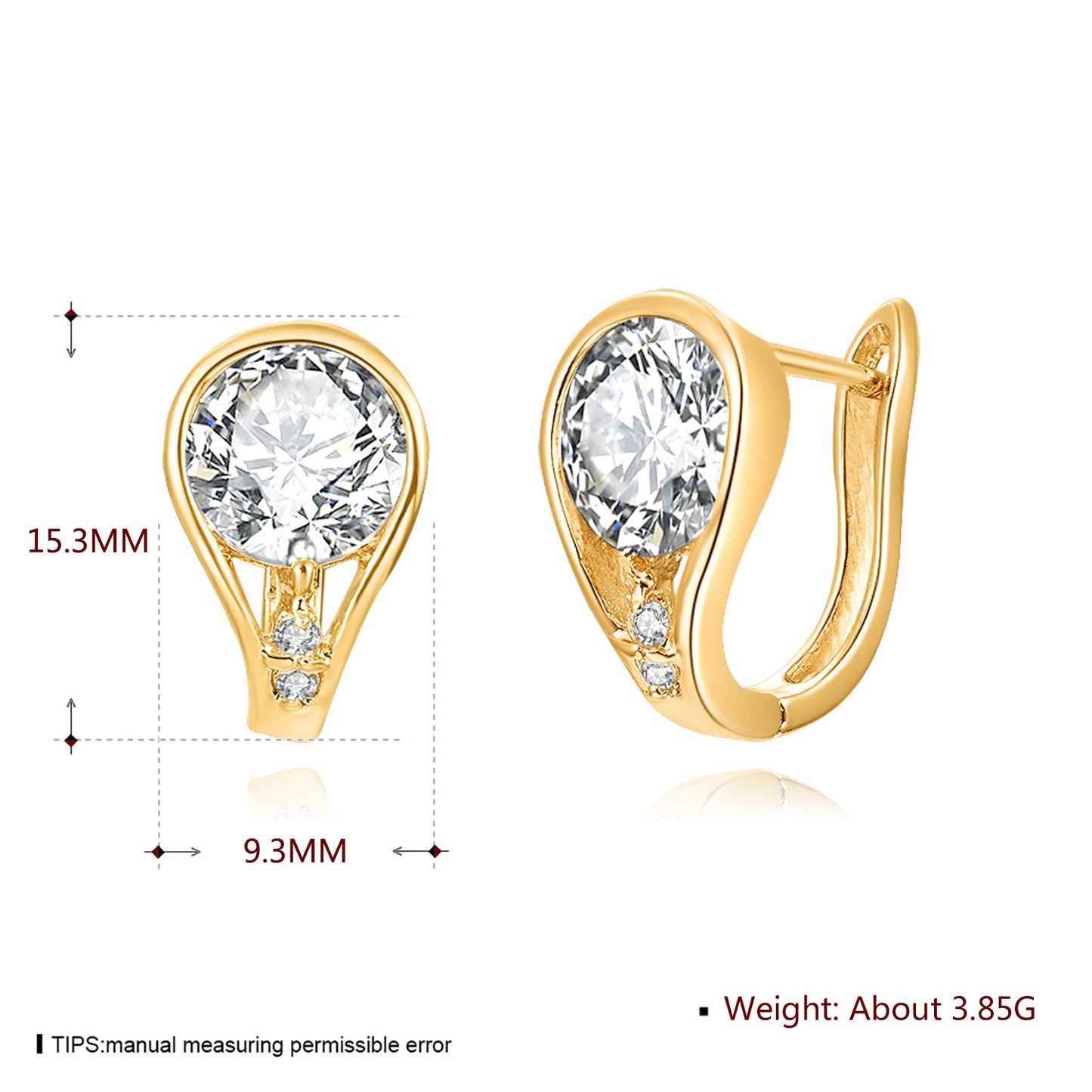 Brass With Plated Fashion Jewelry Earrings