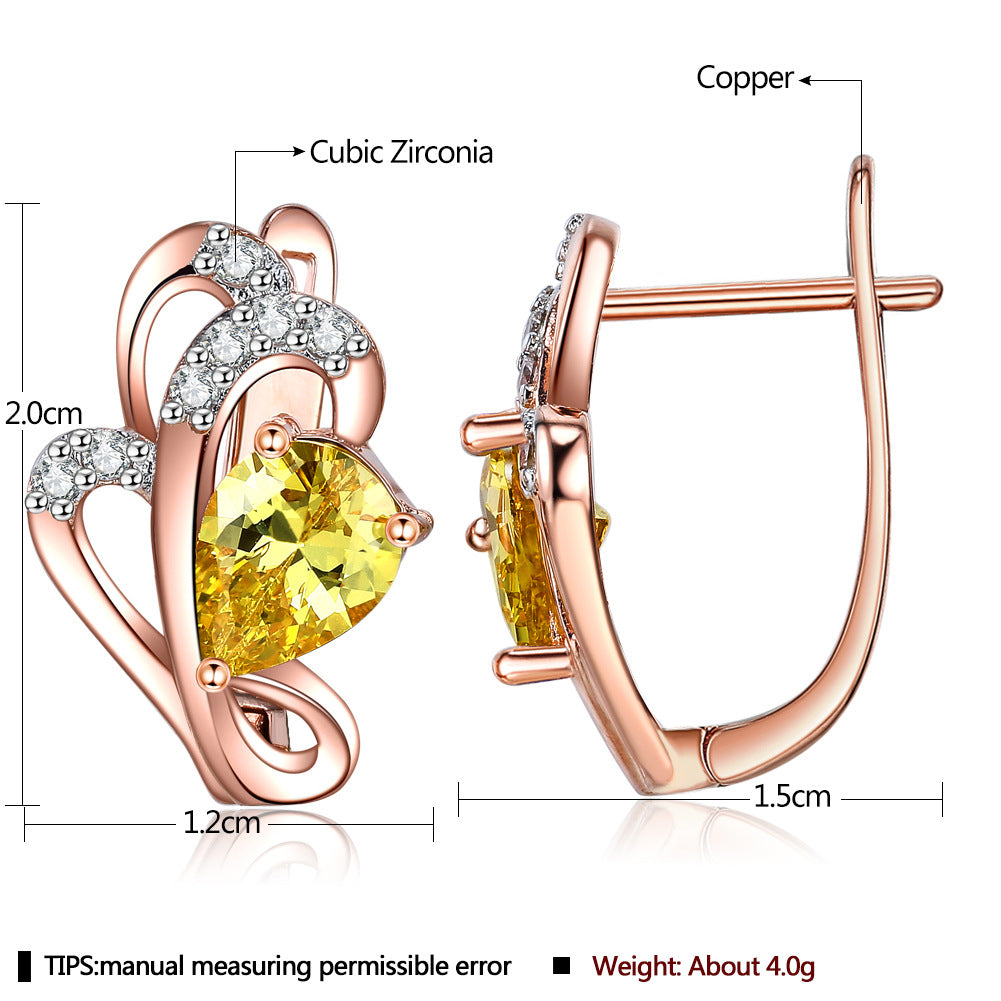 Brass With Plated Fashion Jewelry Earrings