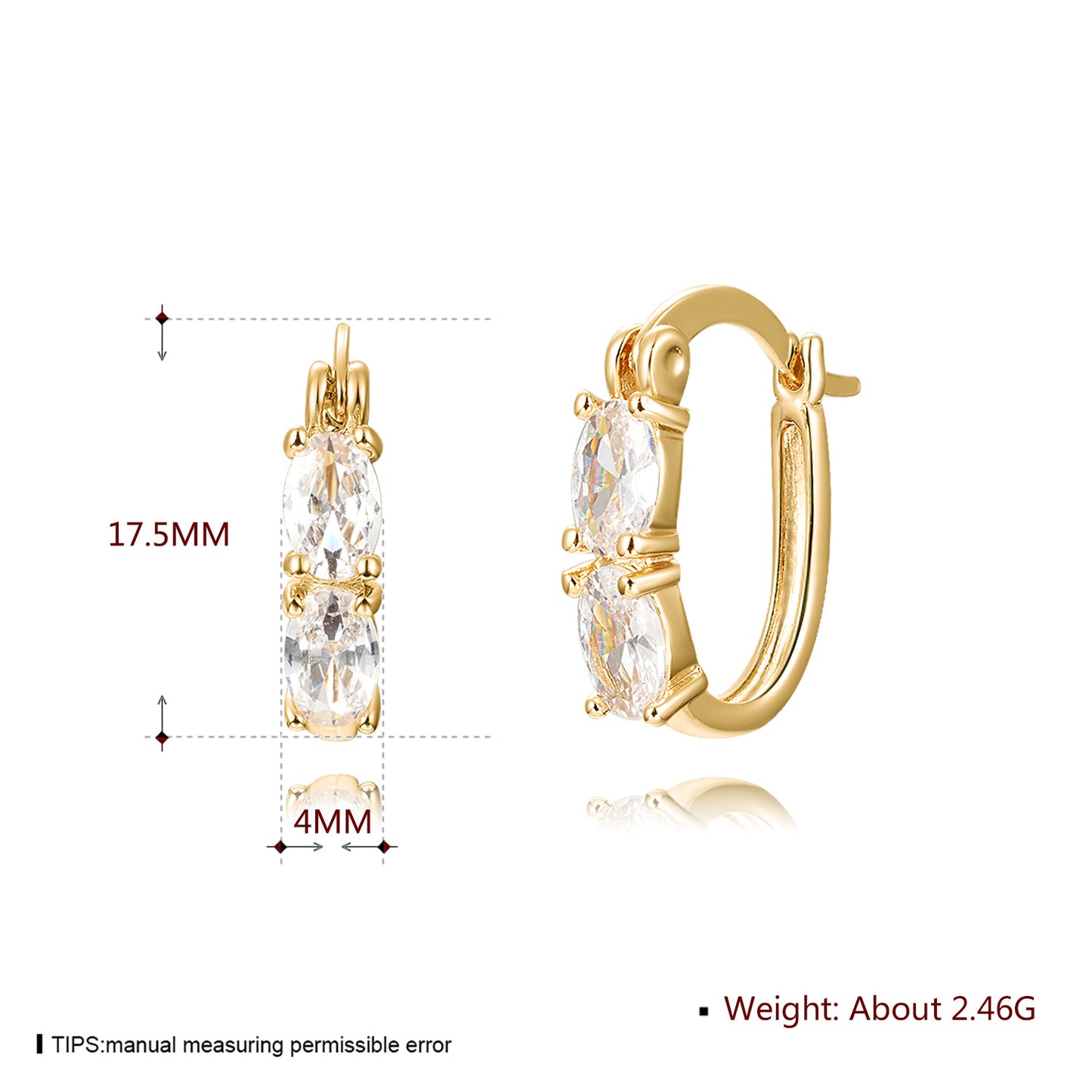 Brass With Plated Fashion Jewelry Earrings