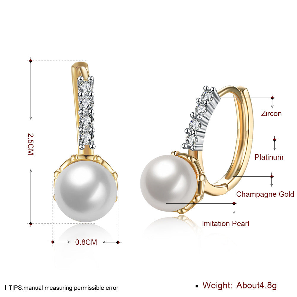 Brass With Plated Fashion Jewelry Earrings