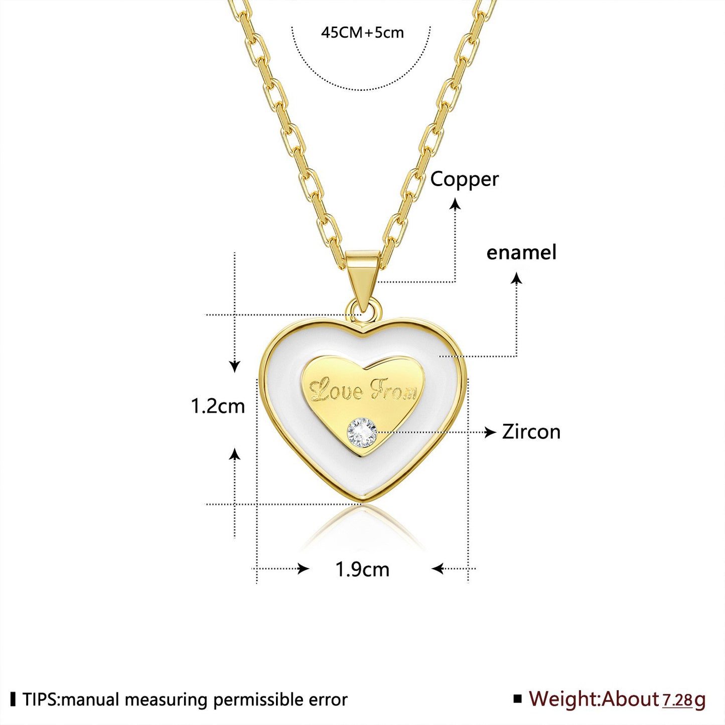 Brass With Plated Fashion Jewelry Necklace