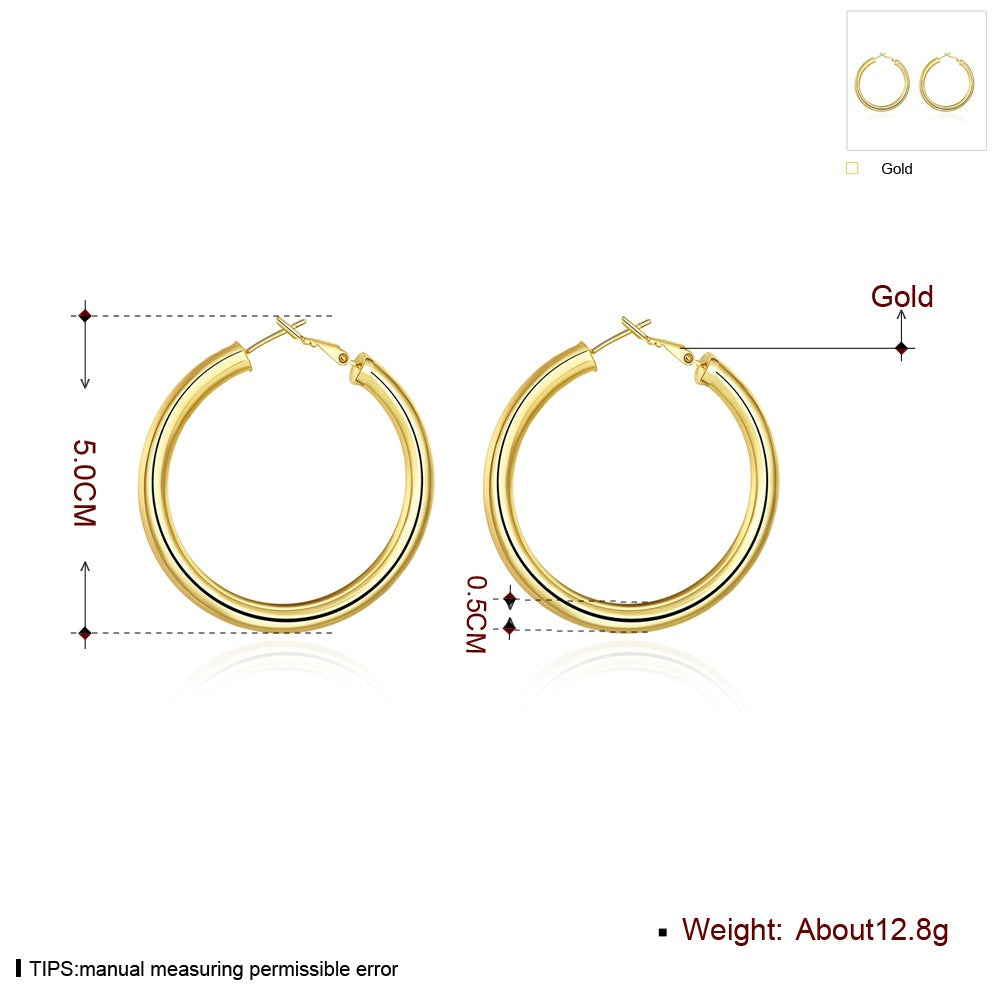 Brass With Plated Fashion Jewelry Earrings
