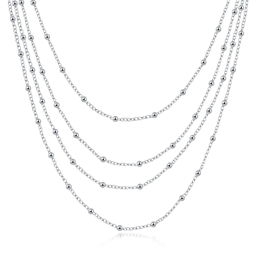 Brass With Plated Fashion Jewelry Necklace