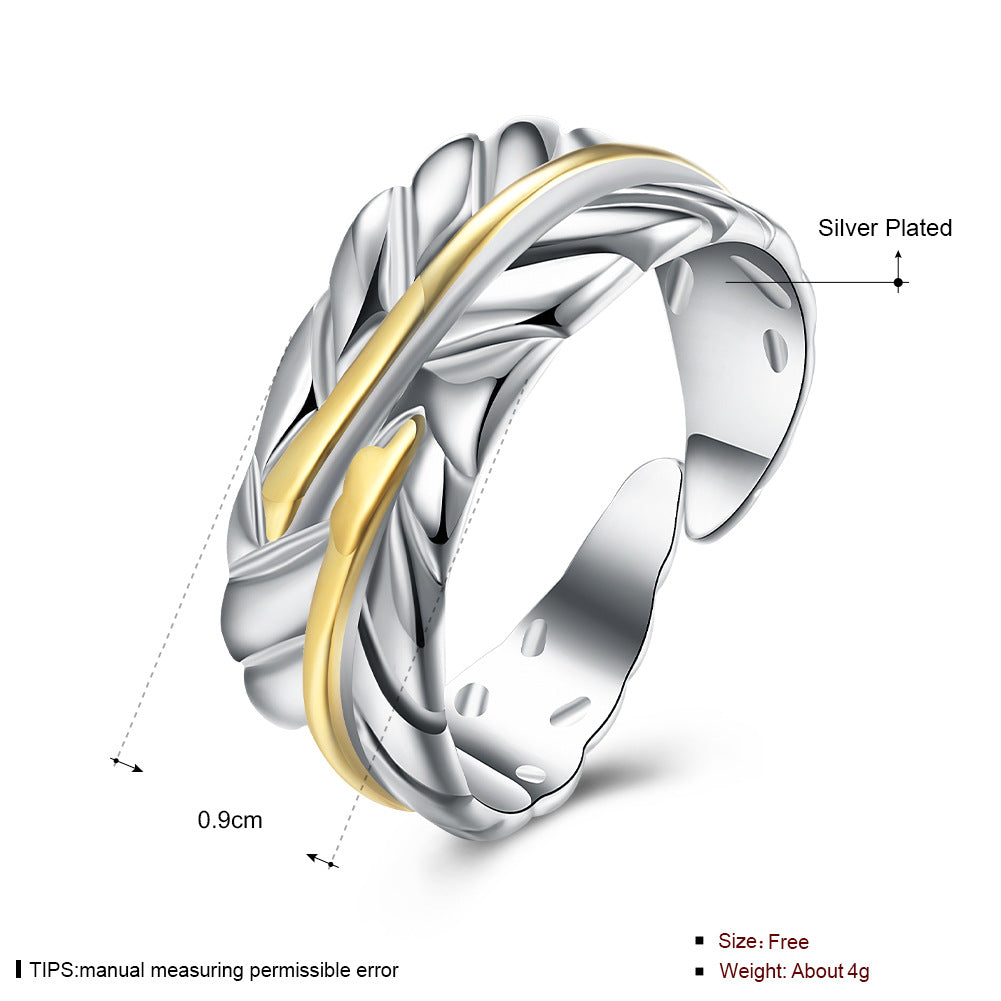 Copper With Plated Fashion Ring