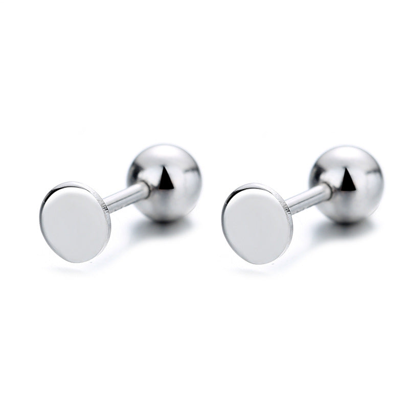 925 Sterling Silver Screw Back Stud Earrings