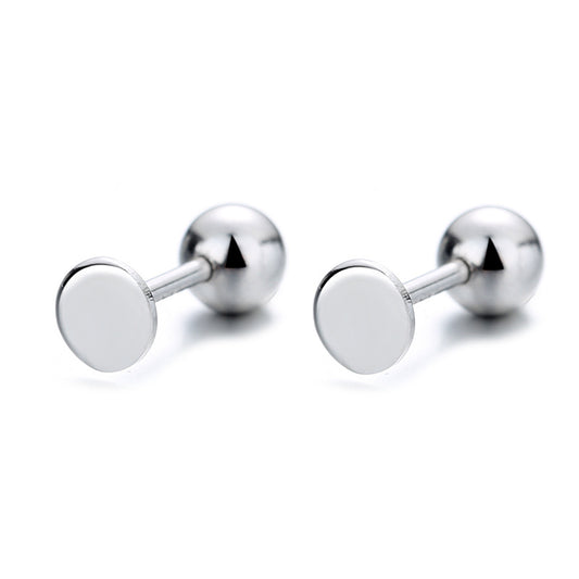 925 Sterling Silver Screw Back Stud Earrings