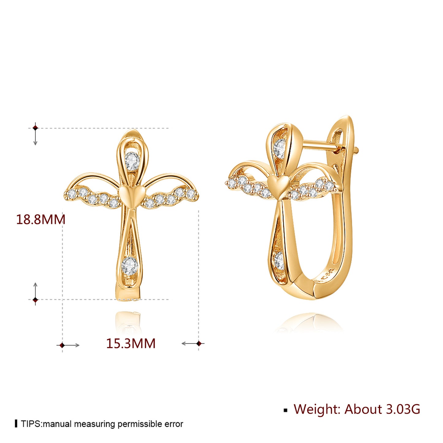 Brass With Plated Fashion Jewelry Earrings