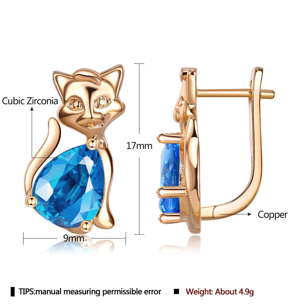 Brass With Plated Fashion Jewelry Earrings