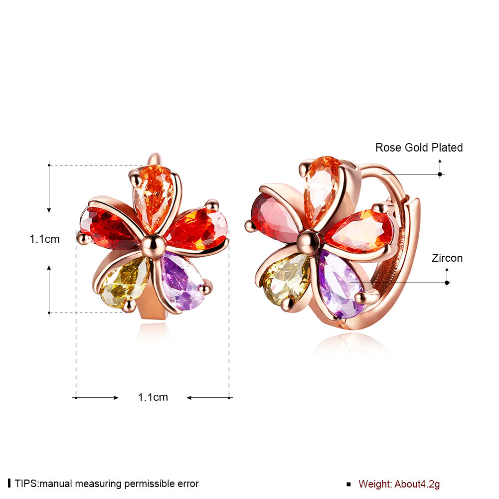 Brass With Plated Fashion Jewelry Earrings