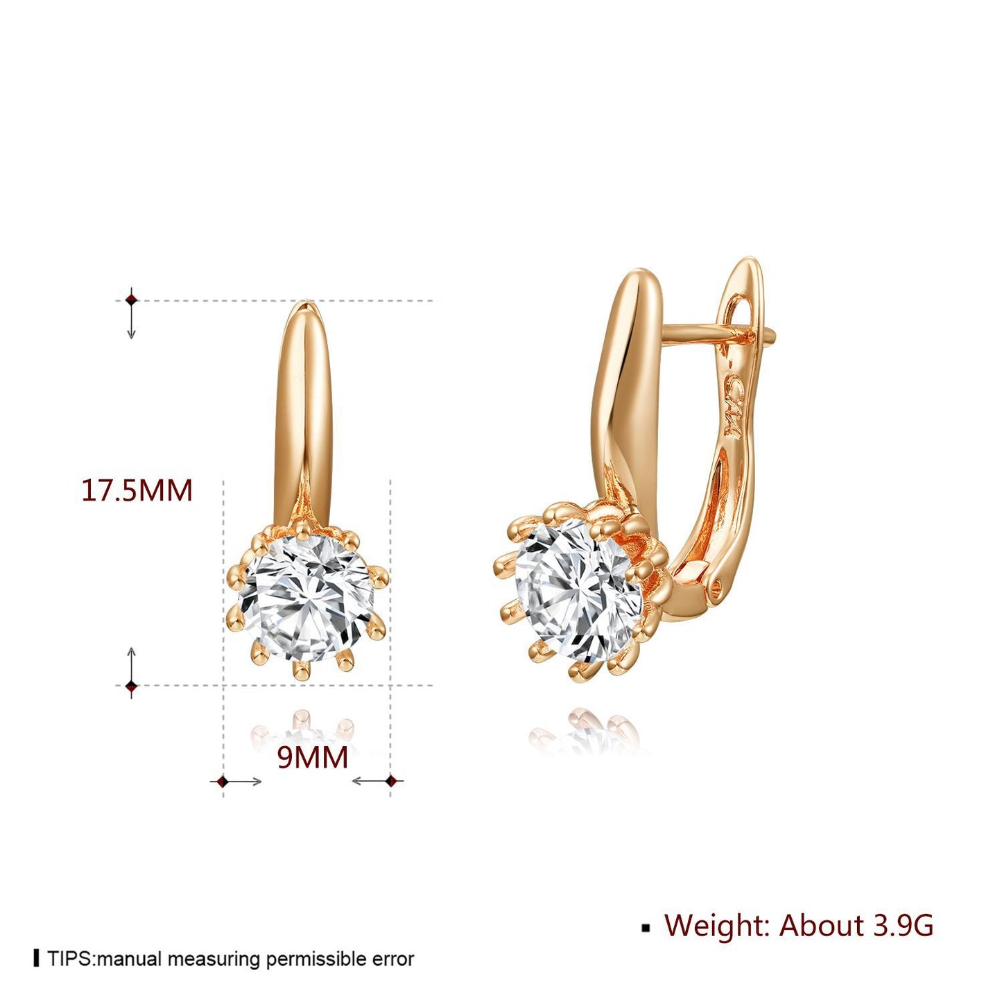 Brass With Plated Fashion Jewelry Earrings