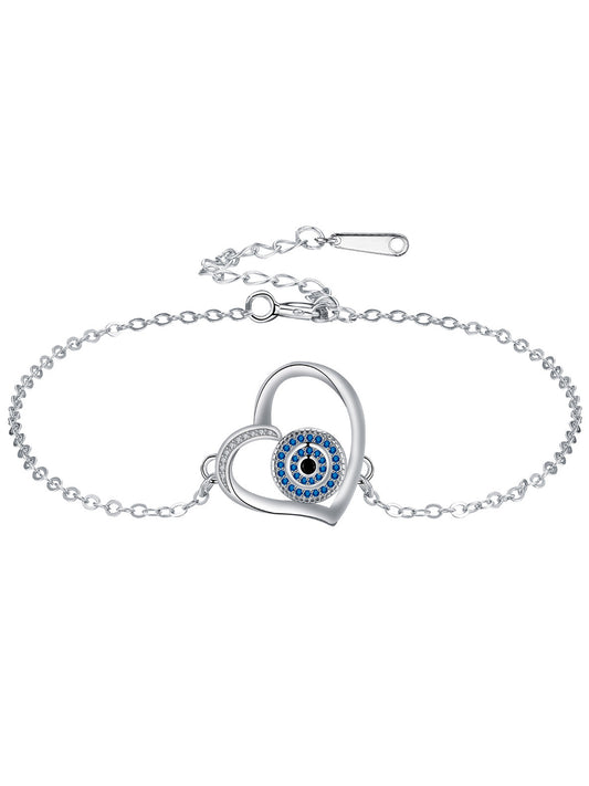Evil Eye Design Bracelet, Fashionable Jewelry for Women & Girls, Trendy All-match & Exquisite Jewelry for Birthday Gift