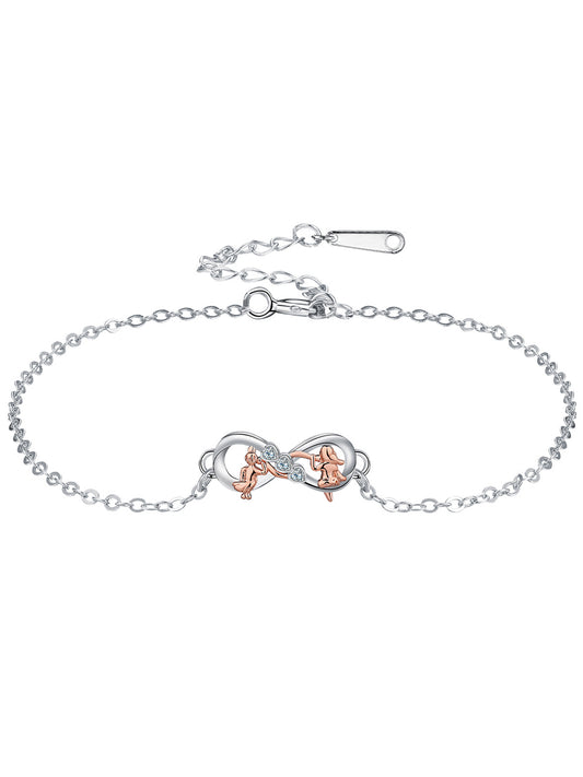 Infinity Symbol Design Bracelet, Fashionable Jewelry for Women & Girls, Trendy All-match & Exquisite Jewelry for Birthday Gift