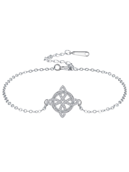 Women's Elegant Rhinestone Decorated Bangle, Exquisite Trendy Bangle, Fashionable Jewelry for Women & Girls As Gift