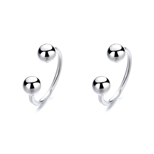 925 Sterling Silver Screw Back Earrings