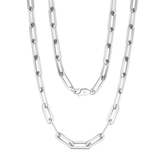 925 Sterling Silver Link Chain 1.8*4.2mm 2.2*6mm 3.0*9.3mm 4.5*12mm