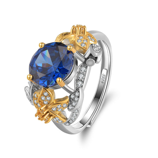 925 Sterling Silver Zircon Ring