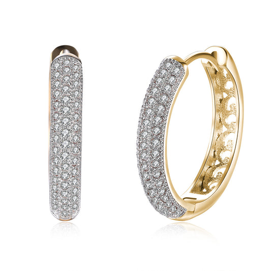 Brass With Plated Fashion Jewelry Earrings