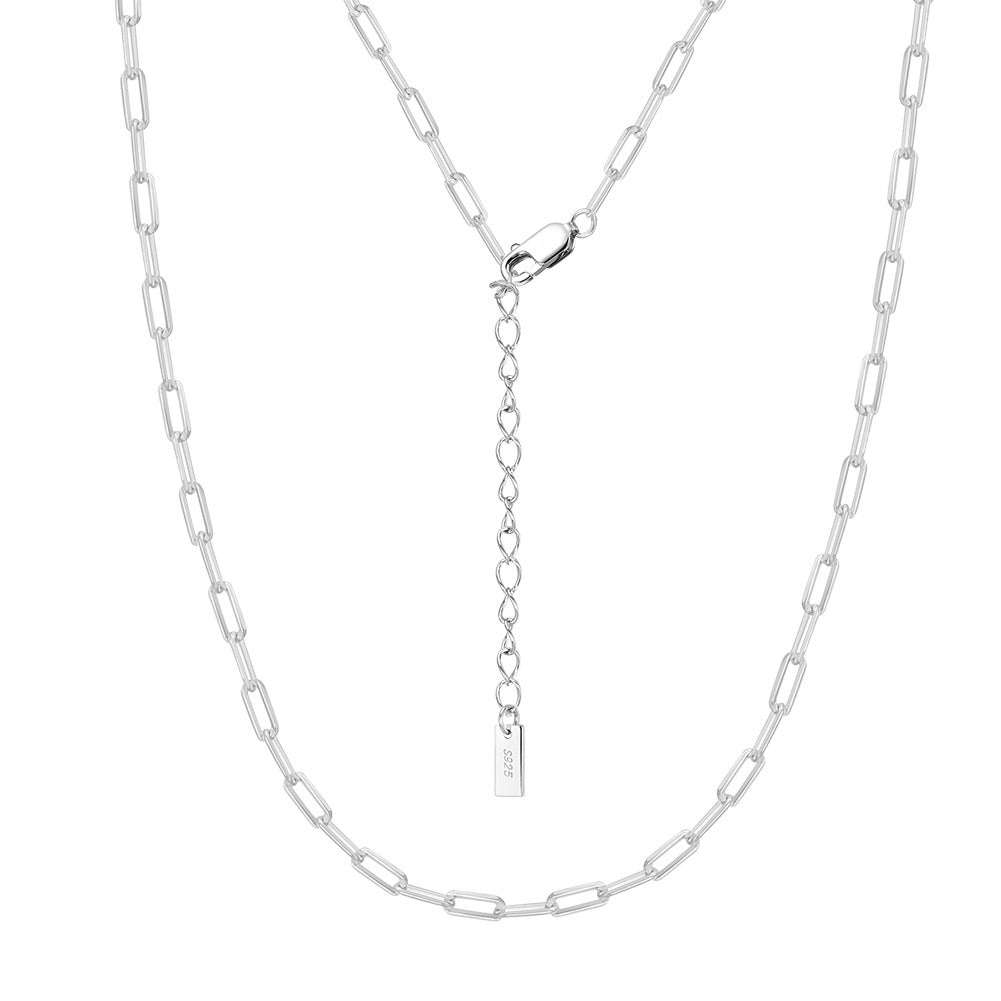 925 Sterling Silver Link Chain 1.8*4.2mm 2.2*6mm 3.0*9.3mm 4.5*12mm