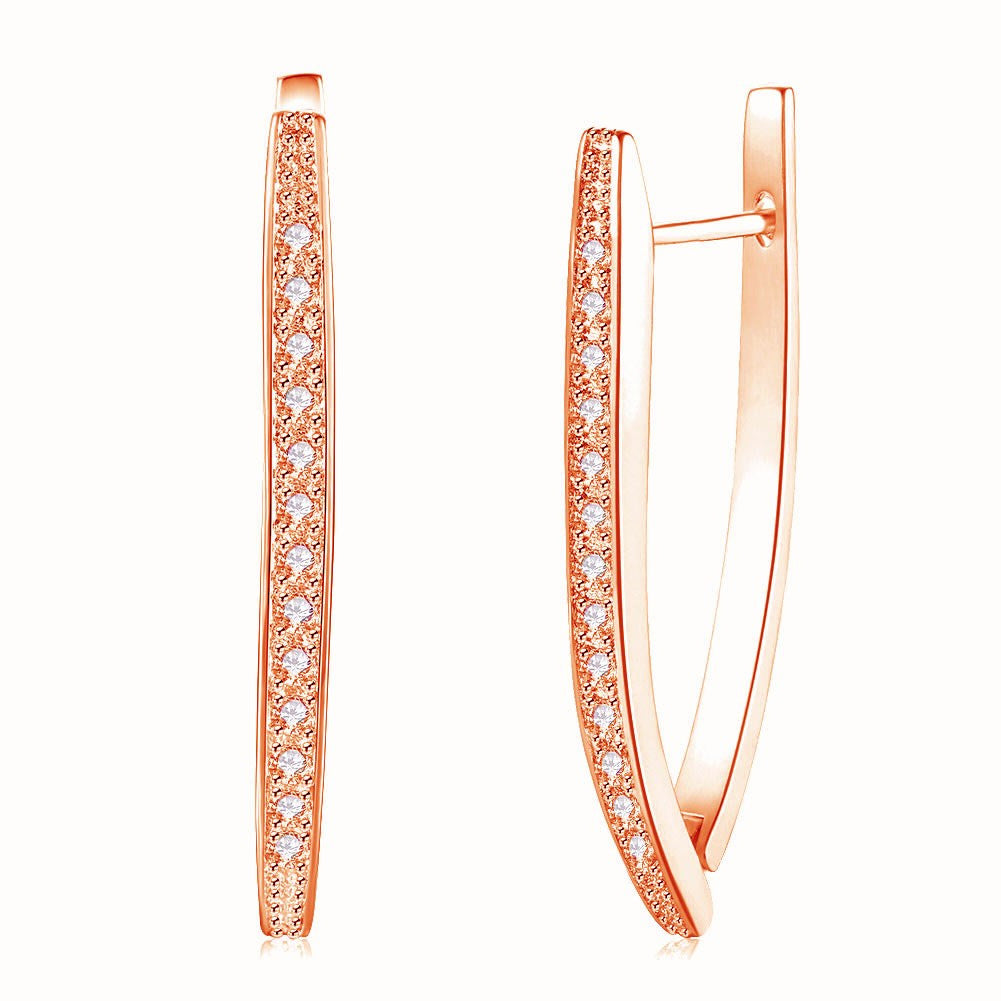 Brass With Plated Fashion Jewelry Earrings