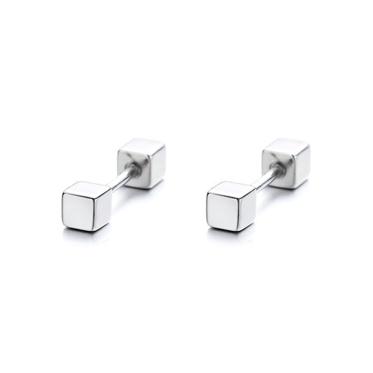 925 Sterling Silver Screwed Earrings
