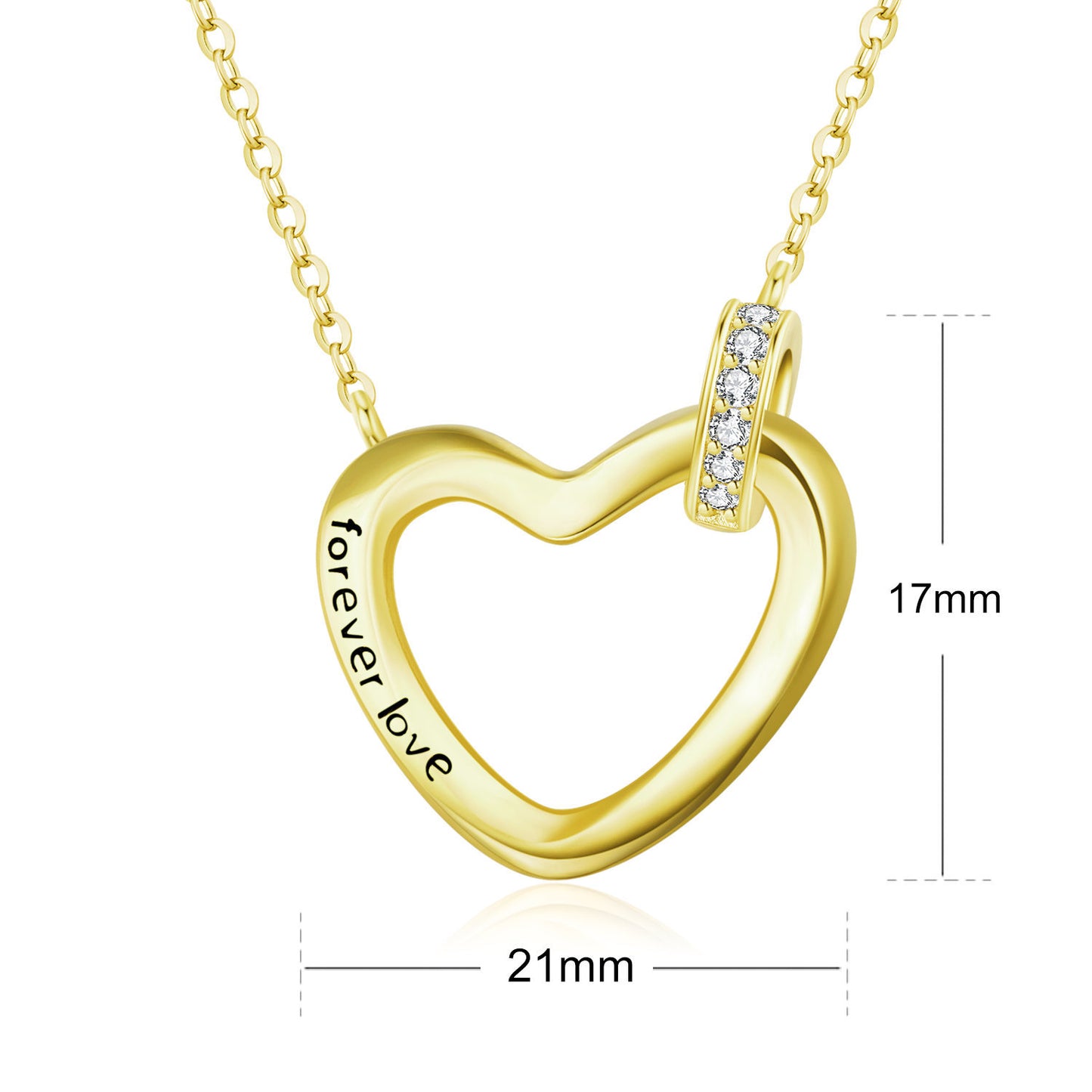 Timeless Heart Necklace for Women – Elegant Minimalist Luxury Jewelry, Symbol of Eternal Love