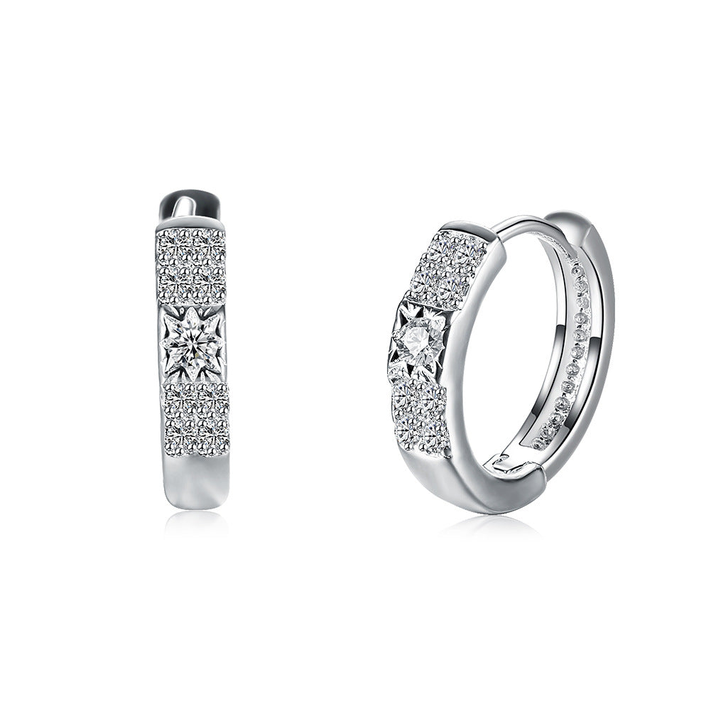 Brass With Plated Fashion Jewelry Earrings