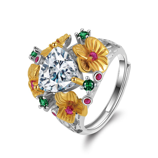 925 Sterling Silver Zircon Ring