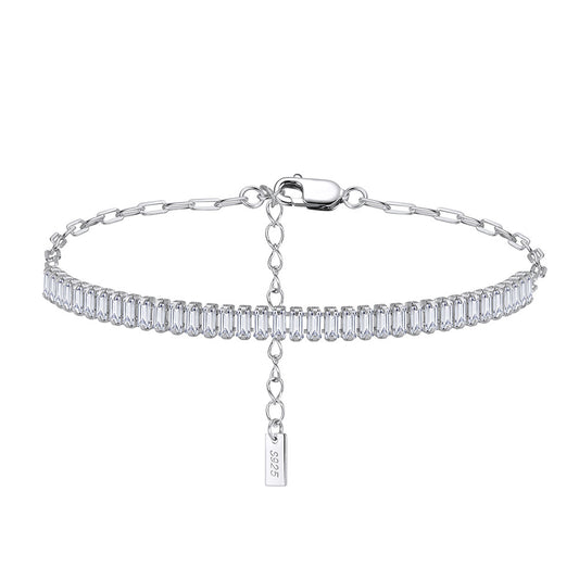 925 Sterling Silver Tennis Bracelet Extension Chain