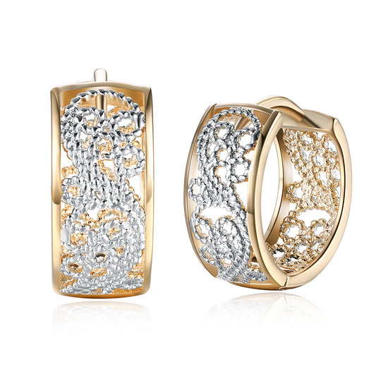 Brass With Plated Fashion Jewelry Earrings