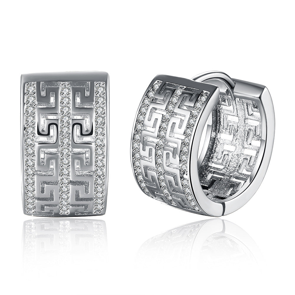 Brass With Plated Fashion Jewelry Earrings