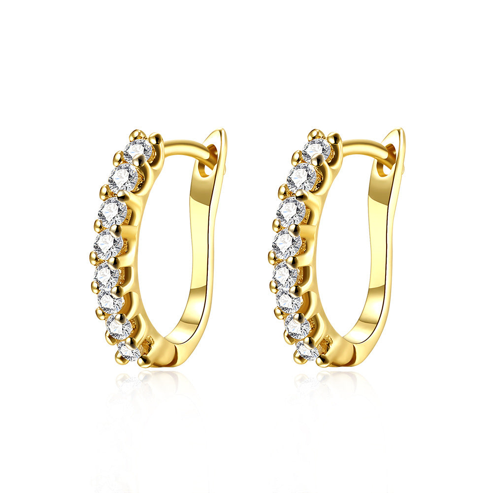 Brass With Plated Fashion Jewelry Earrings