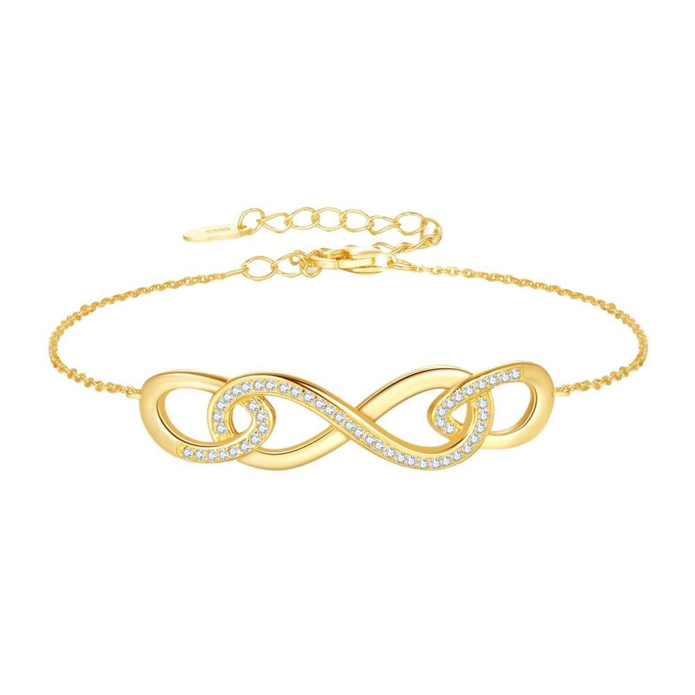 Pulsera Infinito de Plata de Ley 925